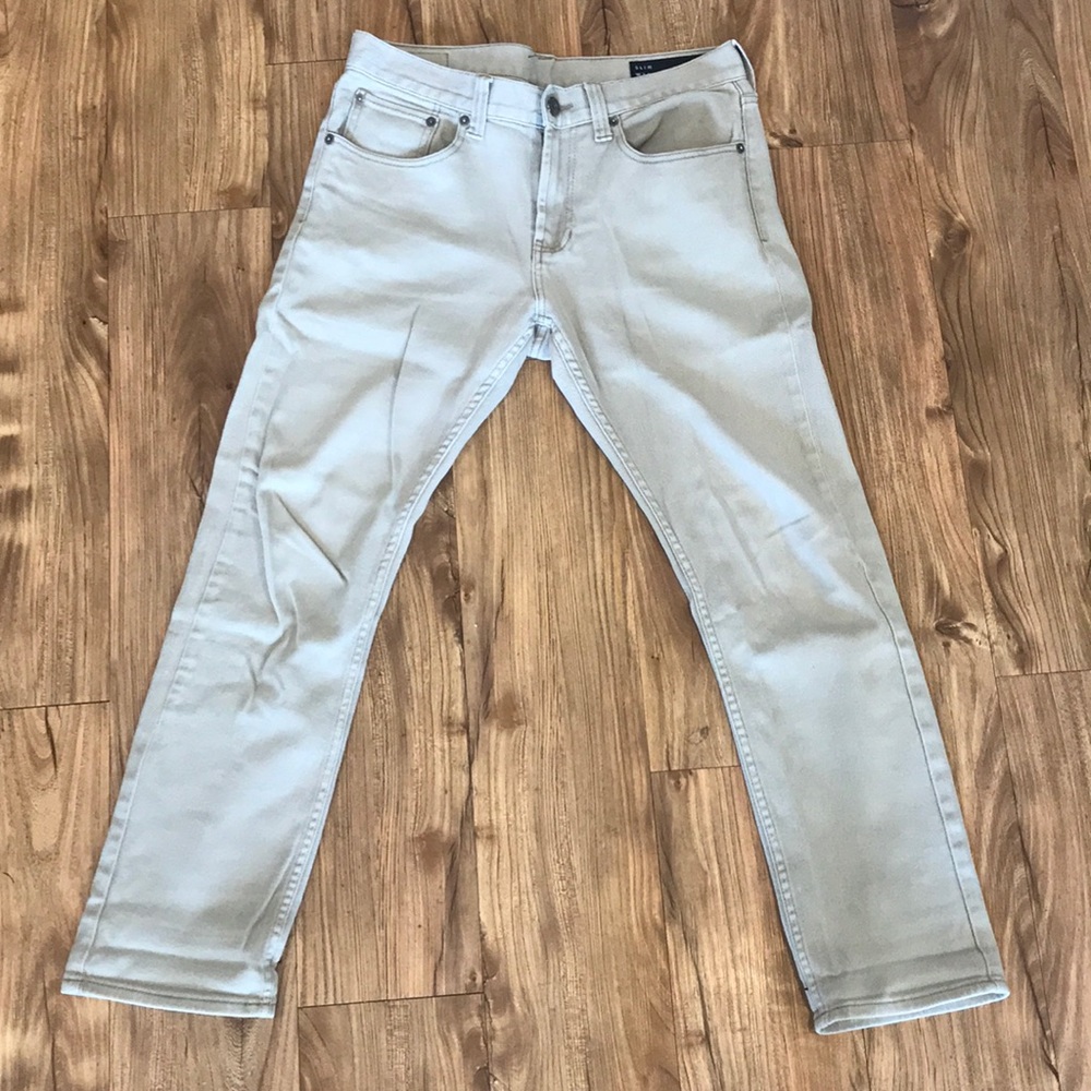 Stretch khaki jeans